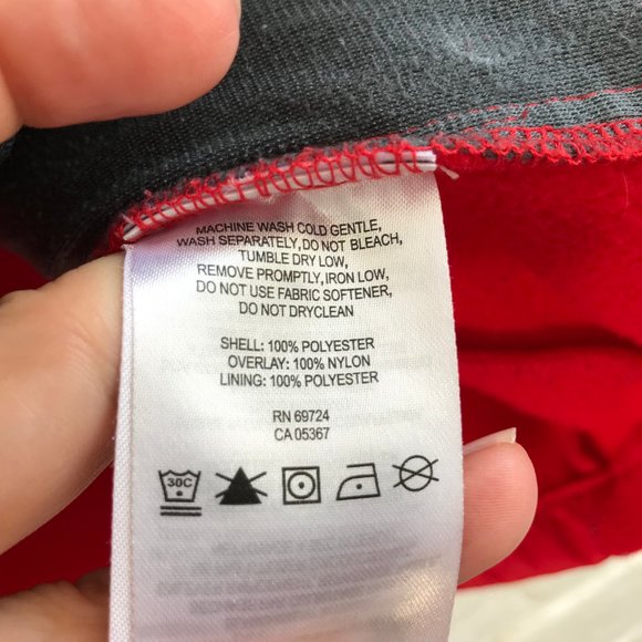 Columbia Full Zip Jacket Hoodie Youth Large Girl Boy 14 16 Red Fleece Zip Pocket - Picture 7 of 7